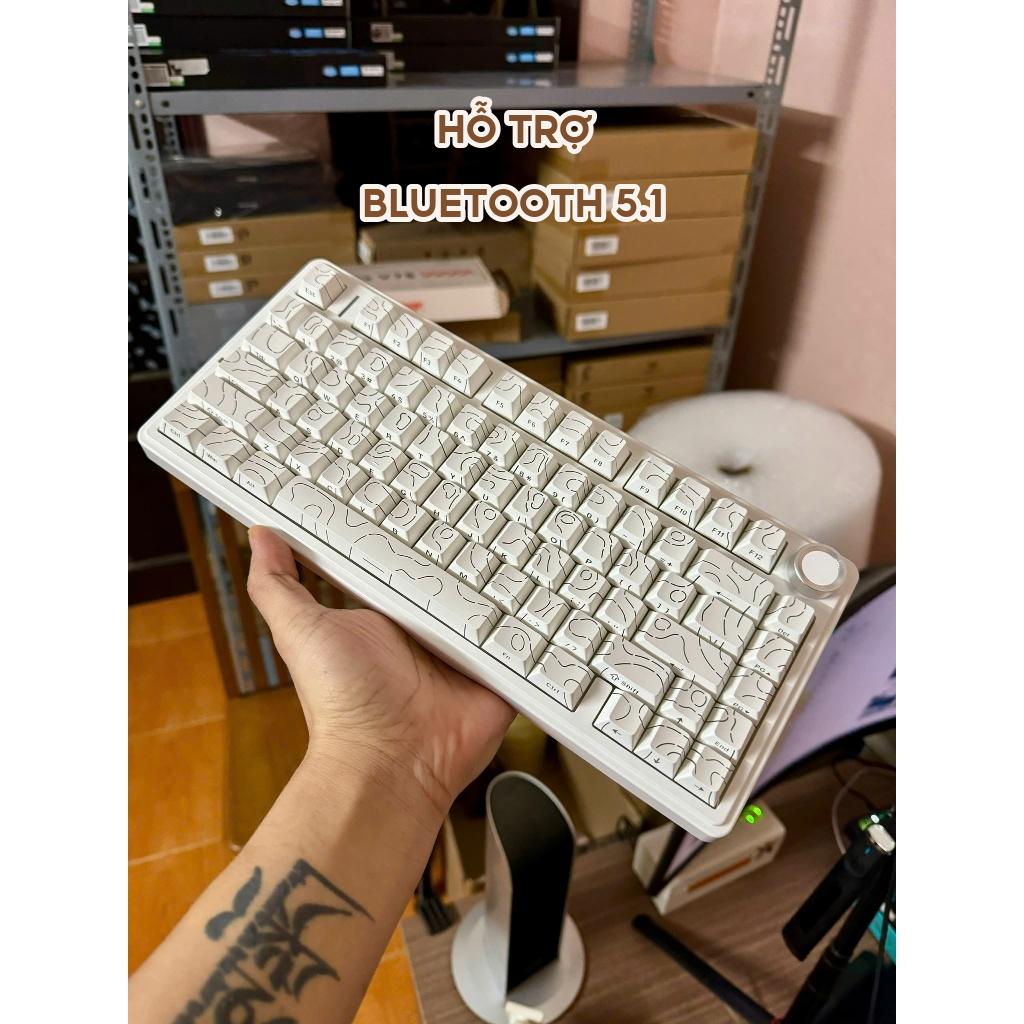 (NEW) AULA  F75 | S75PRO| NOVA75 | K75| HI75C PRO |T87 -Bàn phím cơ không dây | Hotswap | RGB