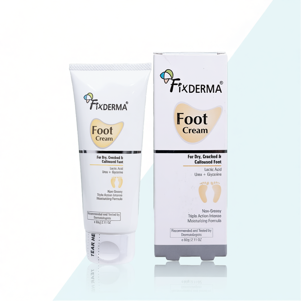 Kem Dưỡng Da Gót Chân FIXDERMA Foot Cream 60g Giúp Mềm Mịn Và Giảm Nứt Nẻ, Chai Sần Da