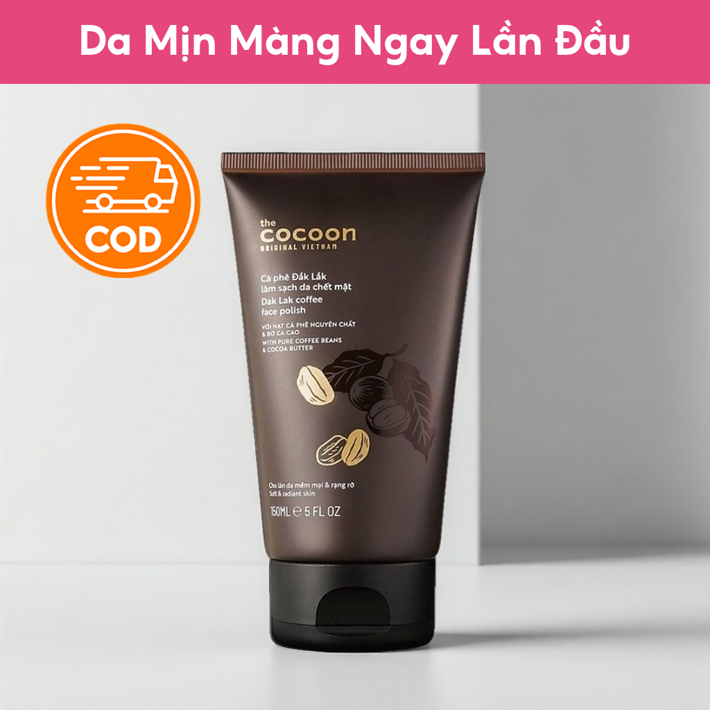 Tẩy da chết COCOON Cà Phê Đắk Lắk Làm Sạch Da Chết Mặt Cocoon 150ml