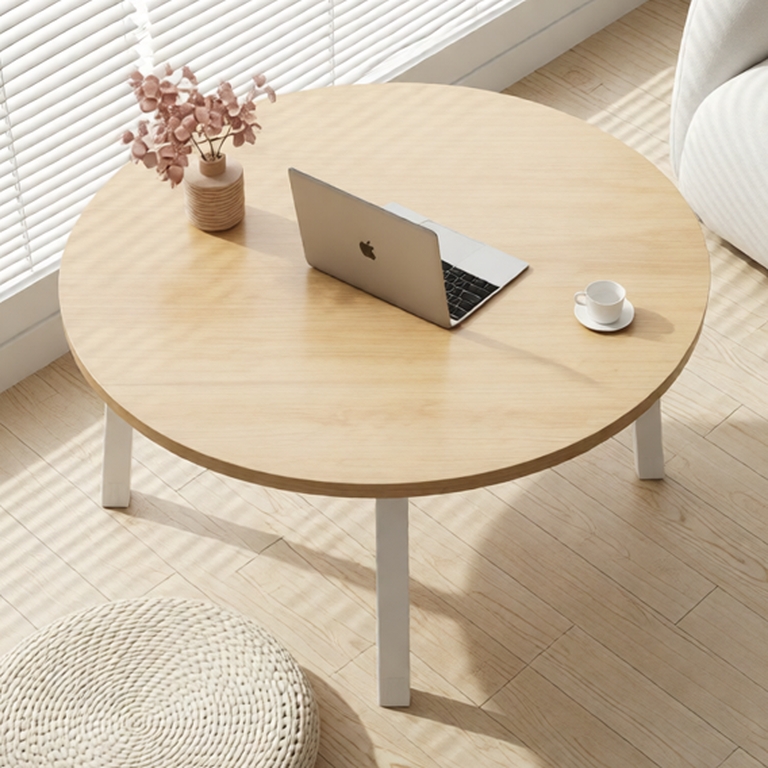 Bàn học gấp gọn ngồi bệt bàn gấp học sinh tiện ích chân nhựa cứng 60x60 bàn tròn , bàn tròn đường kính 60 giá rẻ