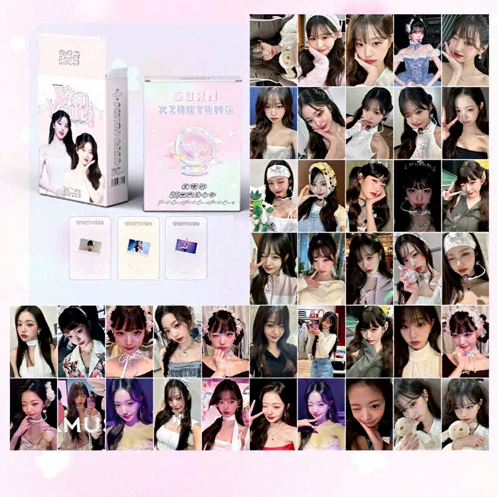 Hologram Wonyoung Photocard Lomo Card 50 thẻ / hộp bộ sưu tập thần tượng kpop
