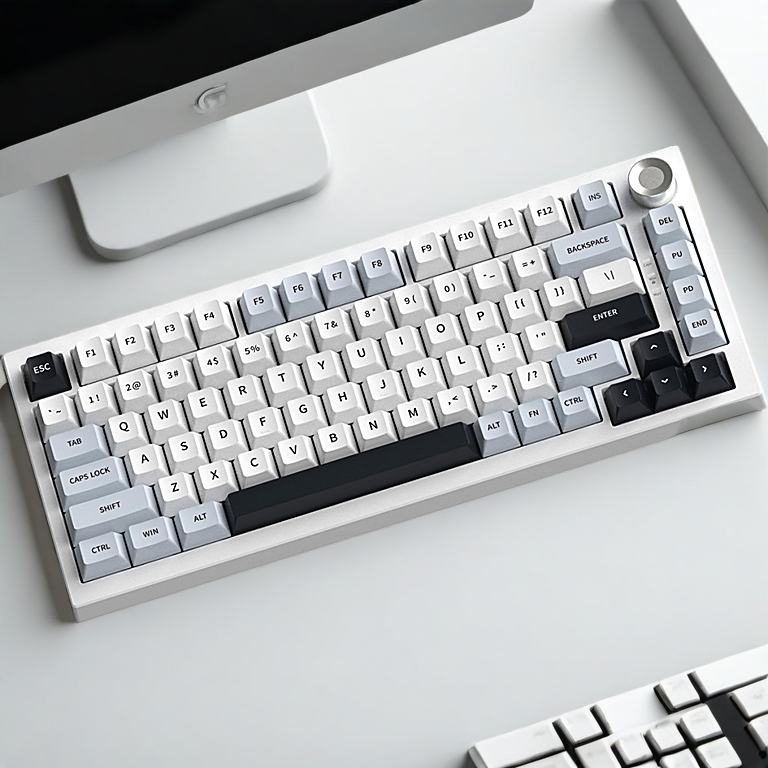Bàn phím cơ Không dây F75 Bluetooth có dây K87/81/68 phím LED RGB cho máy tính/laptop ipad Pin Sạc 5 pin HOTSWA 3 Mode