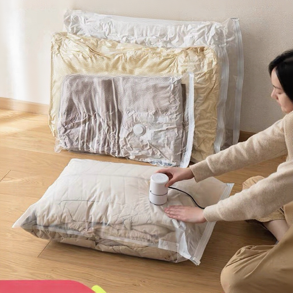 [6 TẶNG 5] Túi Hút Chân Không - Máy Hút Chân Không Chăn Gối, Quần Áo, Gấu Bông, Topper TANGDAOYA Dày Bền, Gọn Gàng