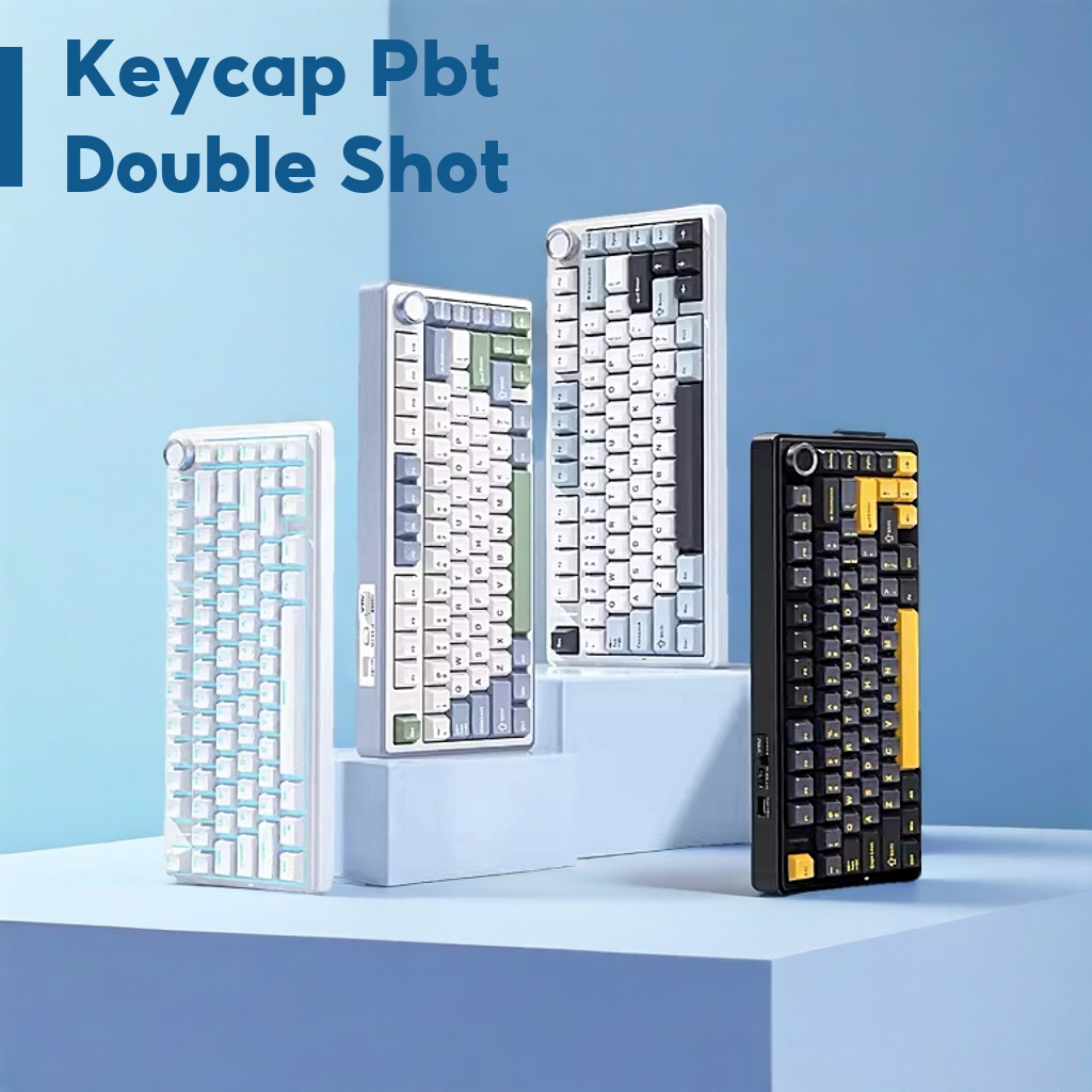 Bàn phím cơ không dây Aula F75 Pro - Kết nối bluetooth, Có núm xoay - Layout 75%, LED RGB - Dùng cho PC, laptop