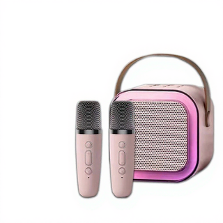 Bộ Loa Bluetooth + Mic Không Dây Mini Hát Karaoke Tại Nhà K12, Có Thể Thay Đổi Giọng, Âm Thanh Sống Động