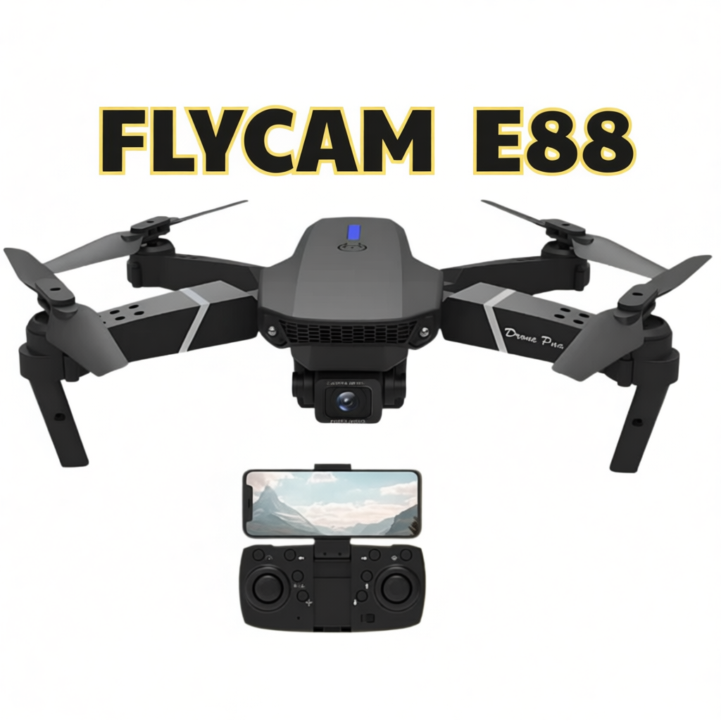 Flycam Mini E88 Pro Max Camera 4K Quay Phim Chất Lượng Cao