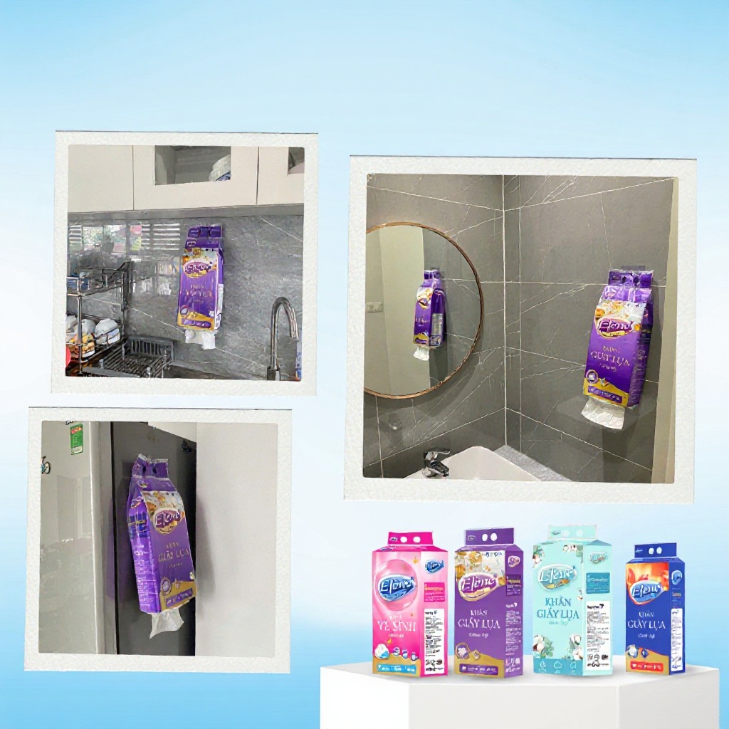 Giấy Rút Đáy Đa Năng Elene 4 Lớp Cao Cấp, Mềm Mịn, An Toàn