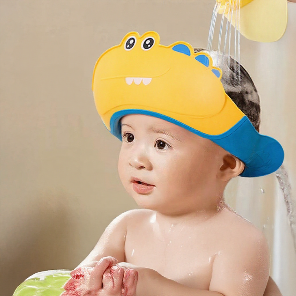 Mũ Gội Đầu ohBabyo Chống Nước Vào Mắt Cho Bé