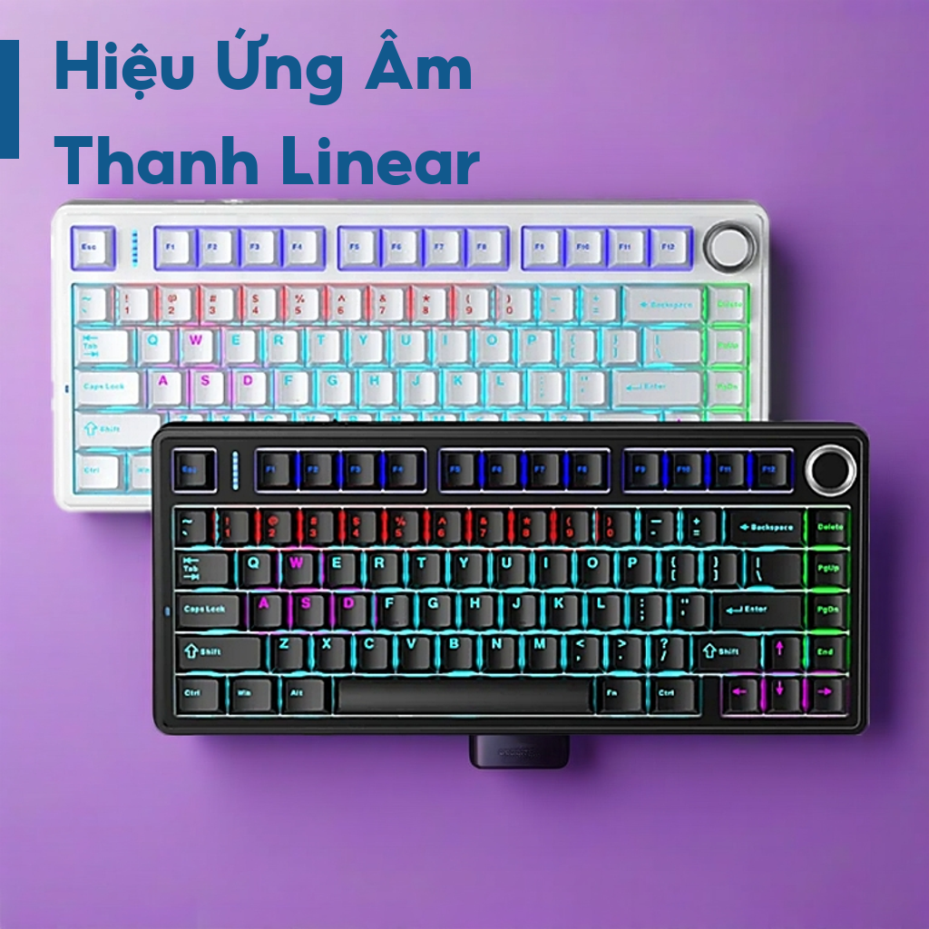[Hàng Chính Hãng] Bàn phím AULA F75 Có Dây Red Switch HotSwap 5 pin Led Rainbow BH 24 tháng