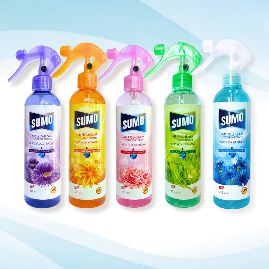 Nước Hoa Xịt Phòng SUMO 350ml Dạng Cồn Giúp Diệt Khuẩn Làm Sạch Không Khí, Lưu Hương