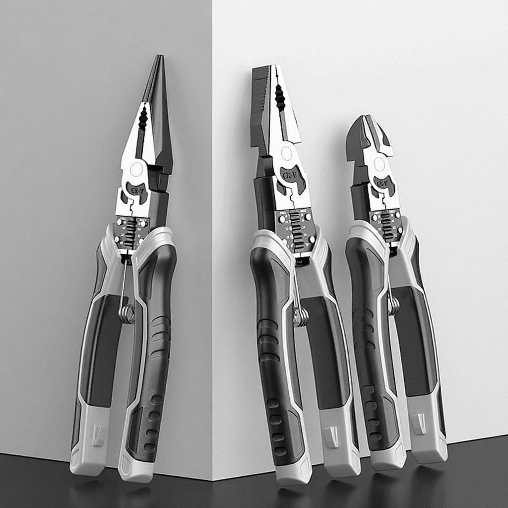 Kìm cắt sắt CRV Fute siêu khỏe cắt đứt mọi loại thép, khóa dây xích cáp điện, kềm điện đa năng bấm cos loại tốt