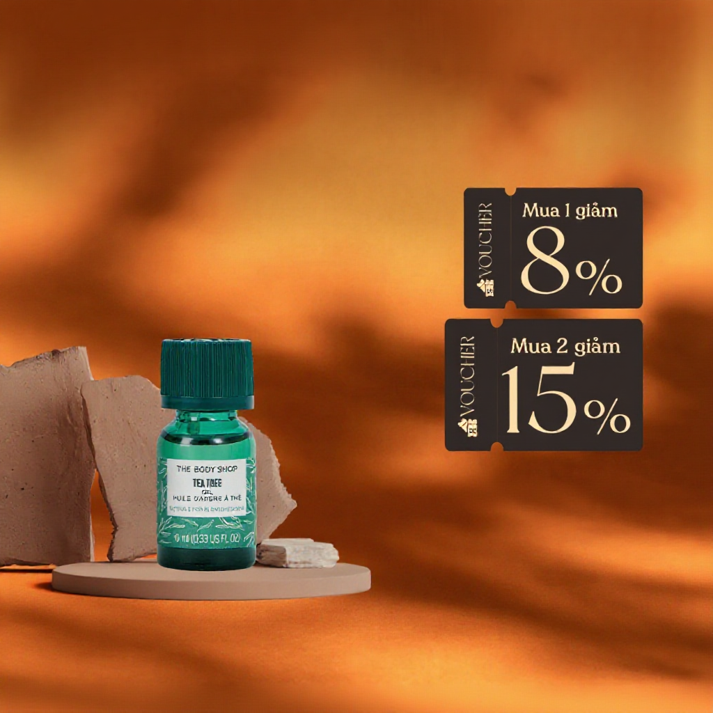 Tinh Dầu Tràm Trà Cho Da Mụn Tea Tree Oil 10ml