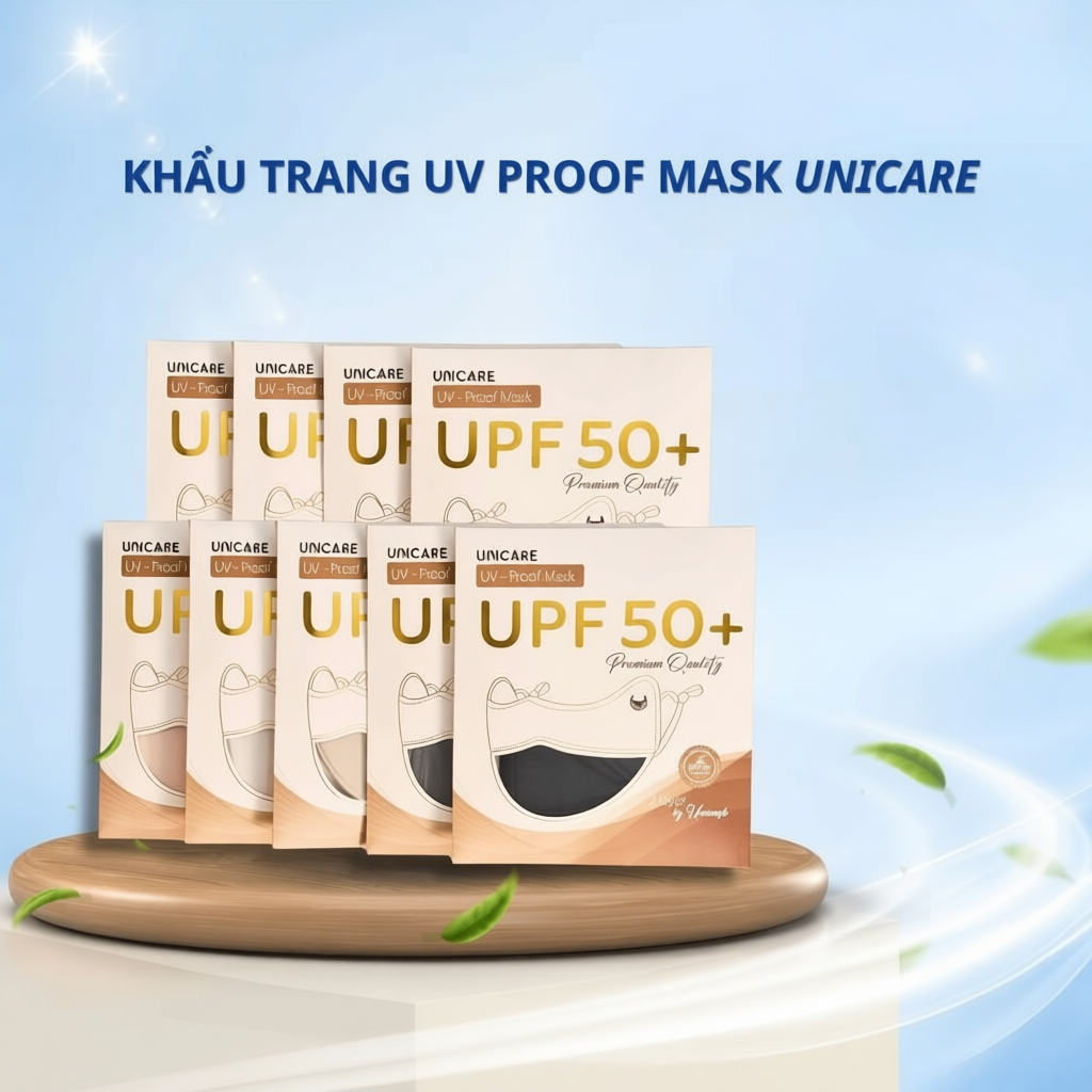 Unicare Proof Mask 2 Lớp Chống Tia UV Hiệu Quả, Bảo Vệ Da Tối Ưu