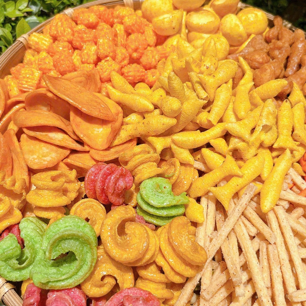 Snack Tá Lả Mix Vị Siêu Ngon Hộp 350G, Túi 500G