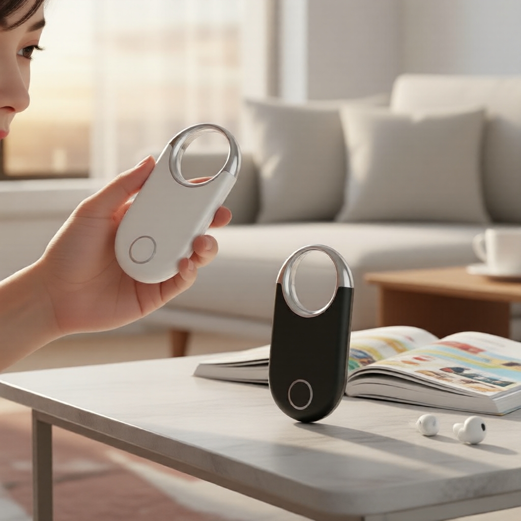Nhãn định vị Bluetooth chống nước tương thích với Google Find My Device cho chìa khóa & túi