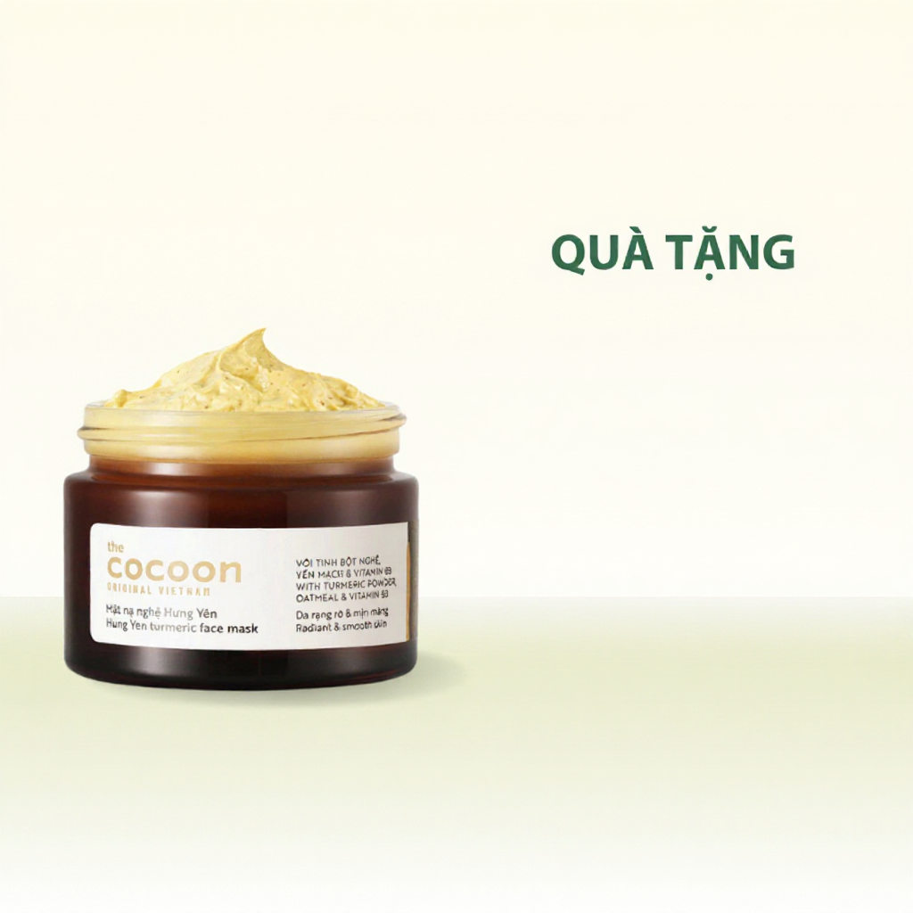 Mặt nạ nghệ Hưng Yên Cocoon mask nghệ giúp da rạng rỡ và mịn màng - HUNOXA