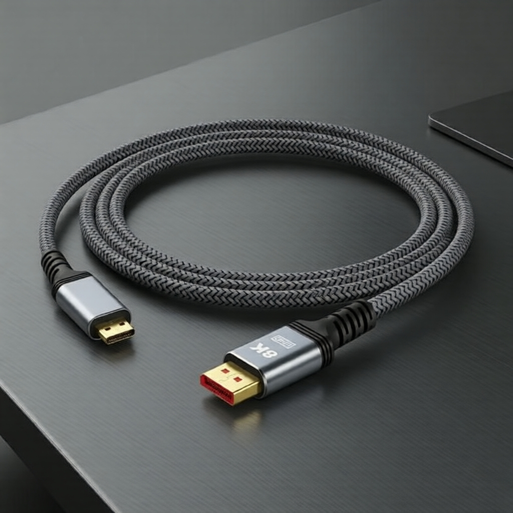 Cáp DisplayPort 1.4 Cao Cấp 32.4Gbps – HBR3, HDCP 2.2 – 4K 144Hz cho Màn Hình UHD
