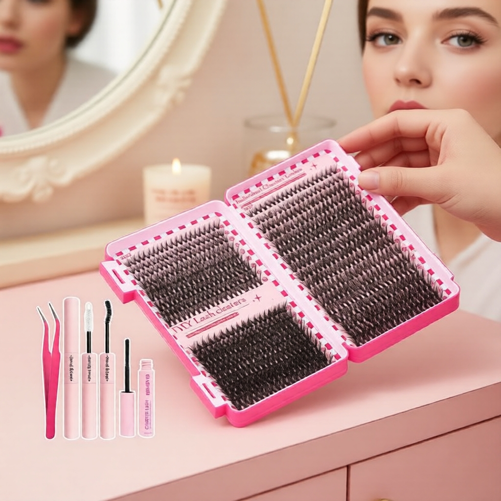 Nối mi giả cong tự nhiên D Wispy, 8-16mm 30D-100D, cụm mi mắt mèo phồng mềm chống nước