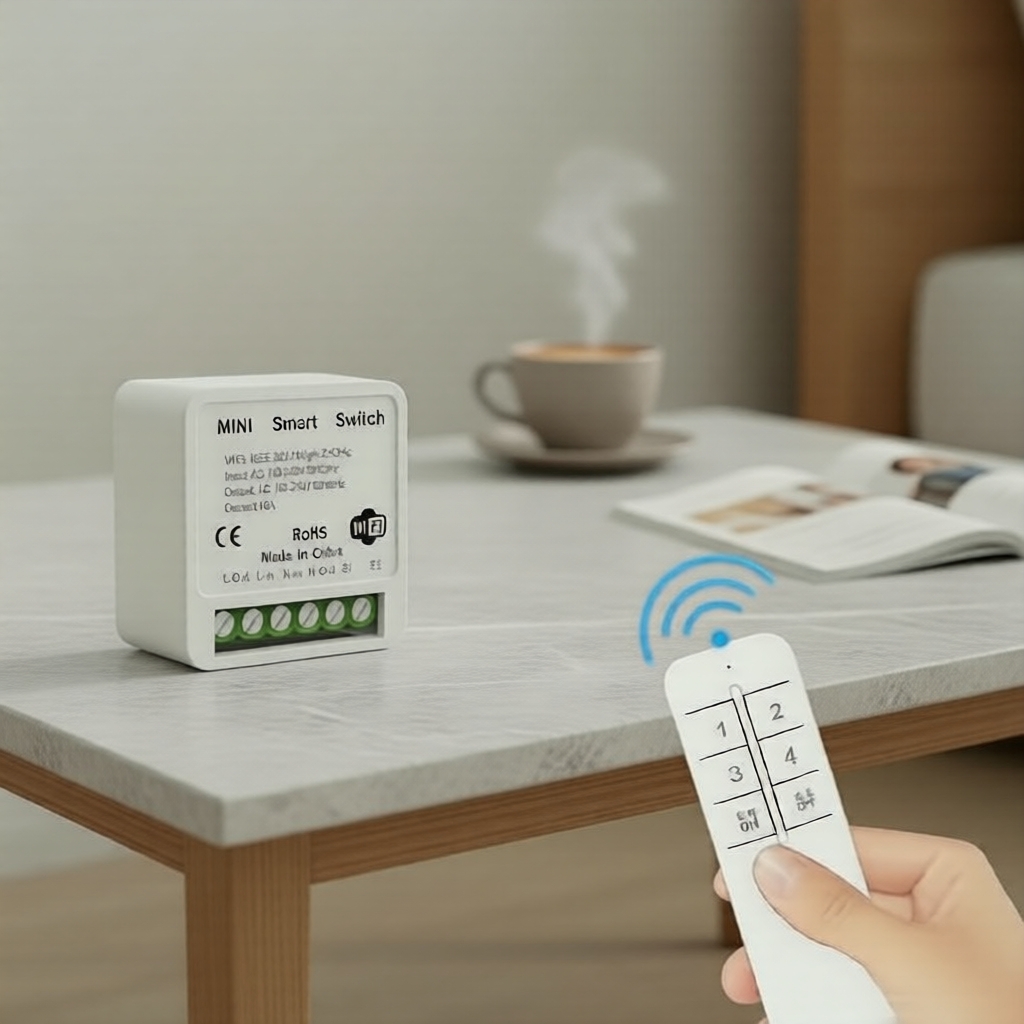 Bộ điều khiển công tắc WiFi thông minh, hẹn giờ & điều khiển bằng giọng nói, điều khiển từ xa qua ứn