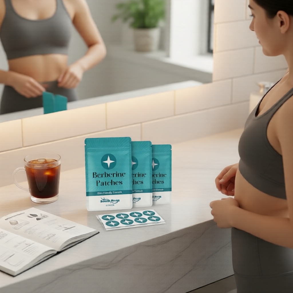 Miếng dán cơ thể berberin chứa allantoin làm dịu và dưỡng ẩm, bộ 30 miếng