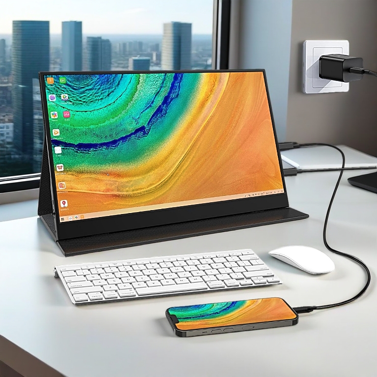 Màn Hình Di Động 16.1 Inch IPS Full HD 1080P - Tích Hợp Loa Kép Tương Thích Laptop Máy Tính Bảng Điện Thoại