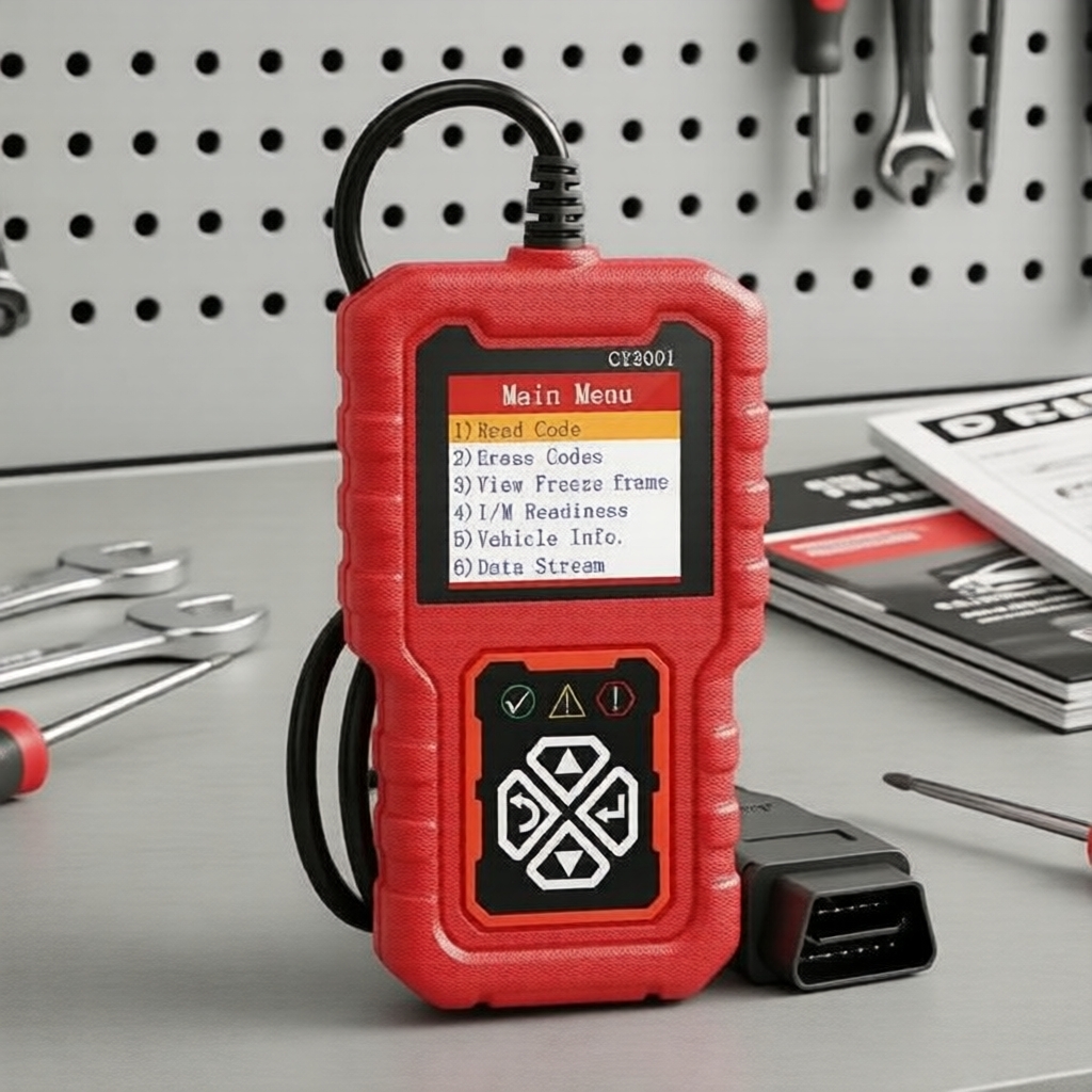 Máy đọc mã OBD2 CY3001, Dụng cụ quét chẩn đoán CAN cho tất cả các xe OBD2 từ năm 1996, màu đỏ