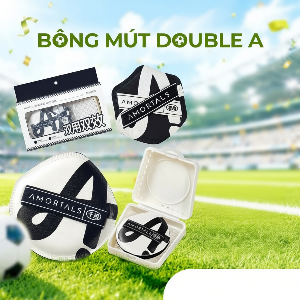 Mút Trang Điểm AMORTALS AA Cao Cấp Tán Kem Nền Cushion Dùng Khô Và Ướt
