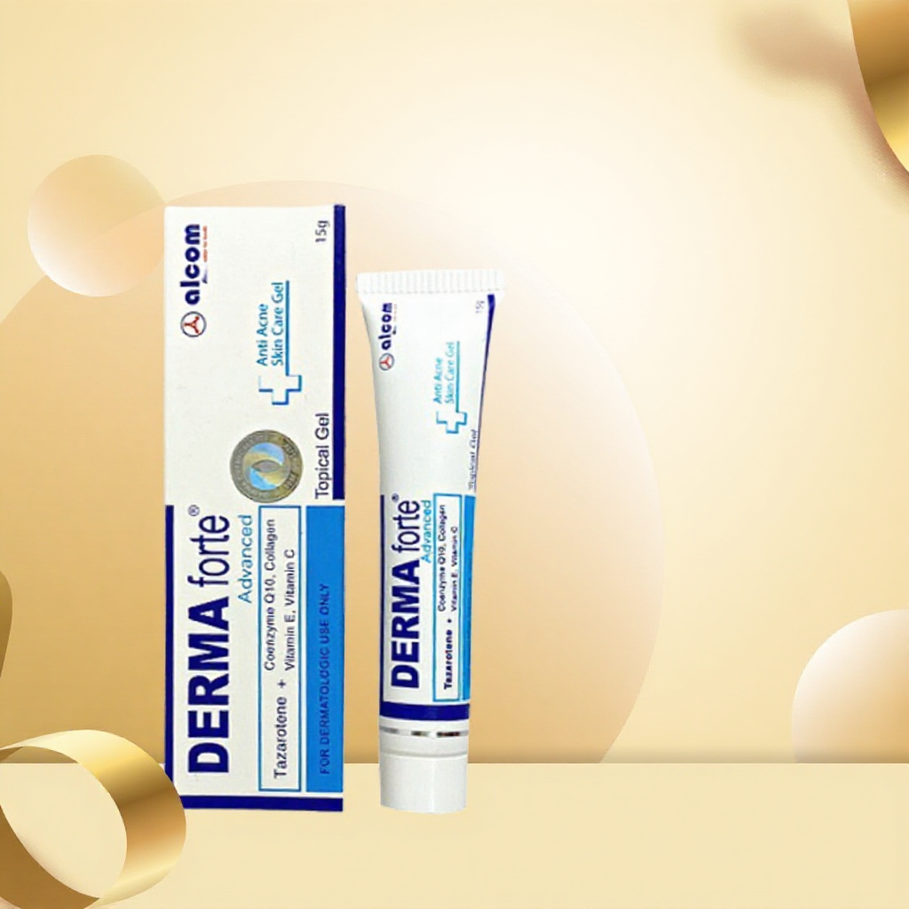 Derma Forte và Derma Forte Advanced Topical Gel 15g Hỗ Trợ Giảm Mụn, Giảm Thâm