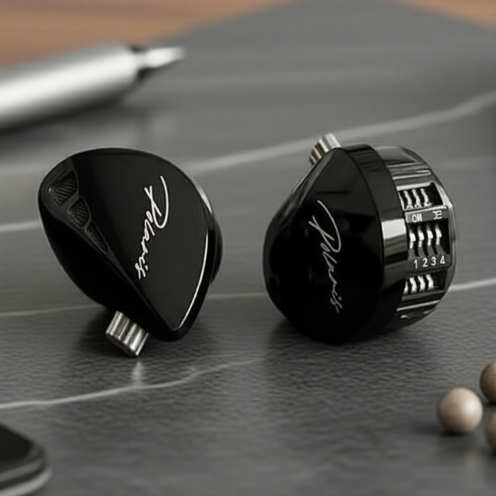CCA Polaris 4-Chỉnh Tuning Tai nghe kiểm âm In-Ear 10mm Driver động Dual Cavity, đường cong Harman, 