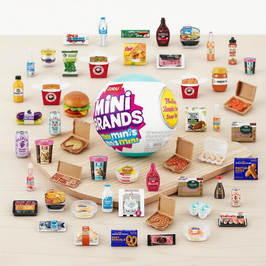 Mini Brands Mini Minis Series 1 Fridge Edition, Đồ chơi sưu tập bất ngờ, 1 viên nang, dành cho trẻ t