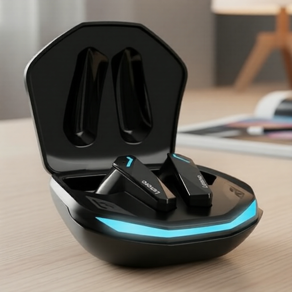 Tai nghe Bluetooth không dây Lenovo GM2 PRO, chống nước, độ trễ thấp, âm thanh HiFi cho game