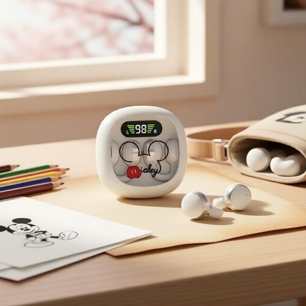 Tai nghe X31 Mickey: Tai nghe capsule không gian thẩm mỹ, thời lượng chơi siêu dài