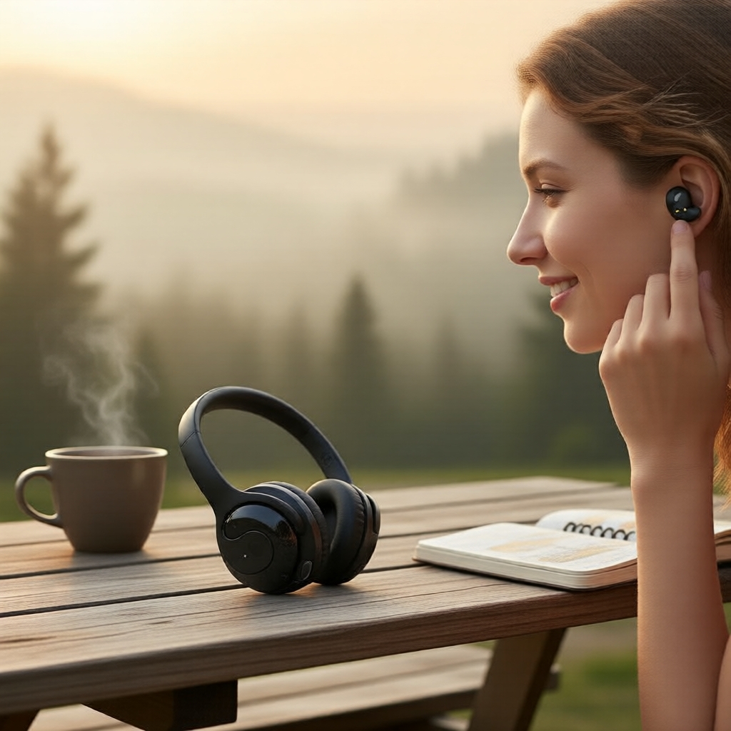 Tai nghe Bluetooth OWS BY01 âm thanh HiFi, pin bền