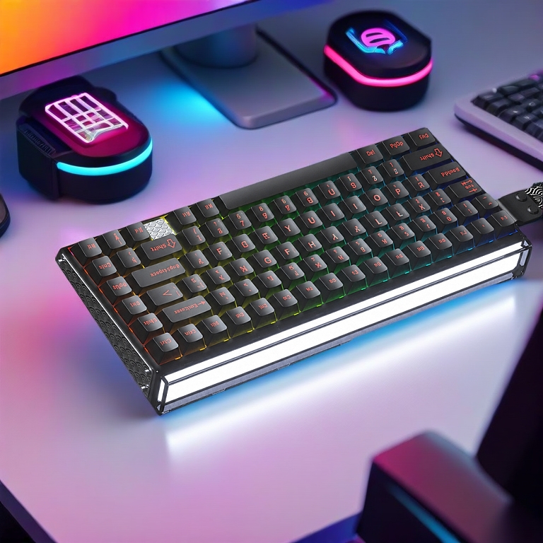 Bàn Phím Cơ Gaming Aula Hero75 HE - Có Rapid Trigger - 8k Polling Rate - RT 0.01mm - 3 mode kết nối - Dùng Chơi Game FPS