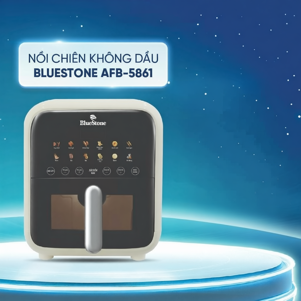 Nồi chiên không dầu 7L BlueStone AFB-5861 tiết kiệm 80% dầu mỡ