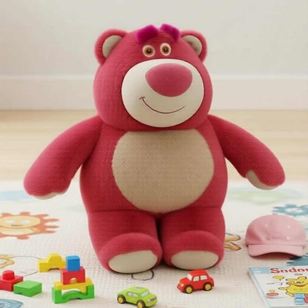 MINISO Gấu bông Lotso ngọt ngào của Pixar – Mềm mại & Ôm được 32 x 28 x 15 cm