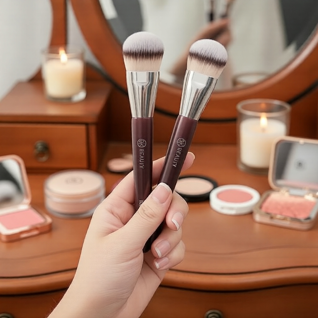 Cọ Nền Lỏng BK Pro | Lông Cọ Dày Mềm Mại | Tán Mịn Không Vết Hằn