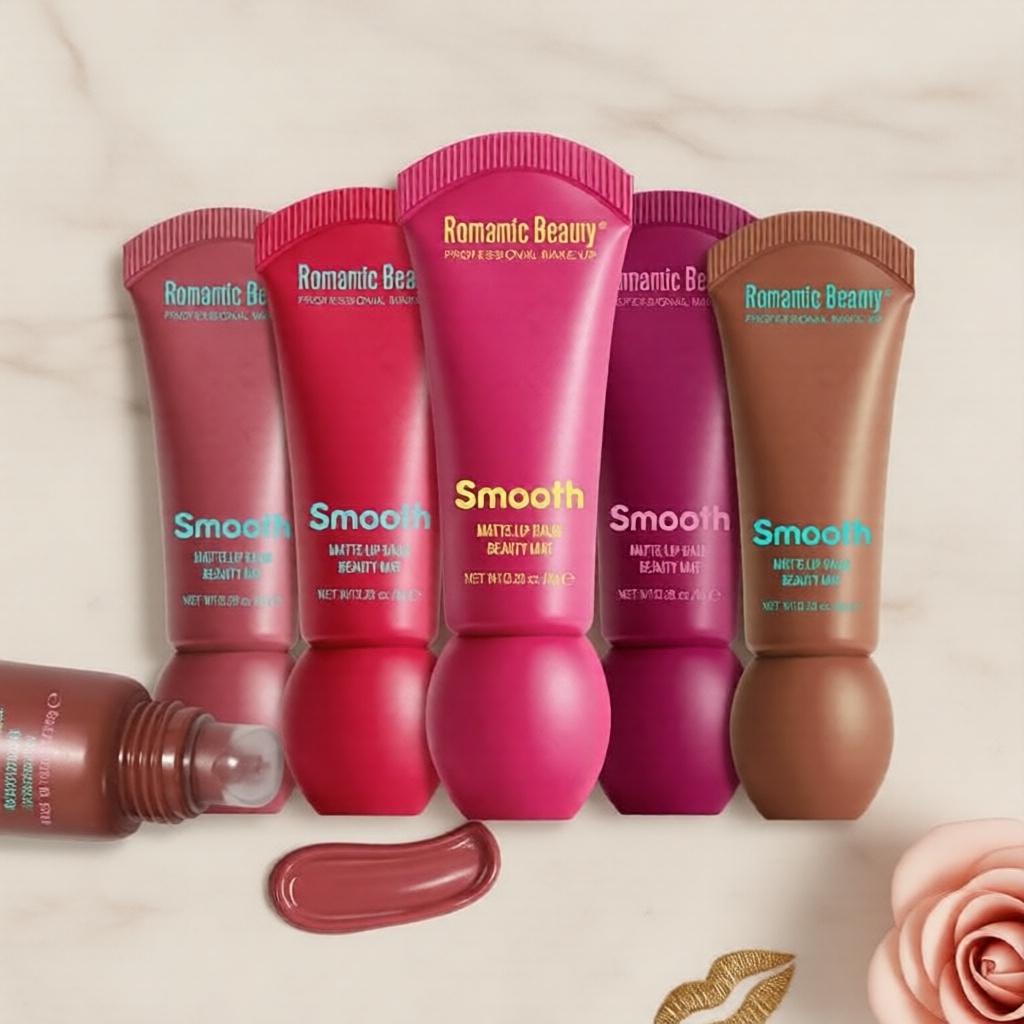 Son dưỡng môi Romantic Beauty, son lì mịn màng, bền màu, chống nước, không lem, màu sắc dễ chồng lớp