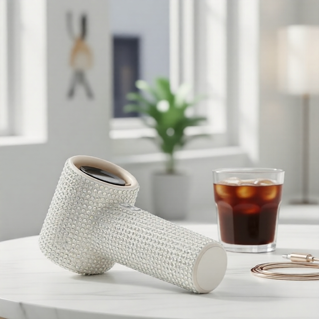Vỏ đá quý tự đính cho quạt mini Goojodoq GFS001