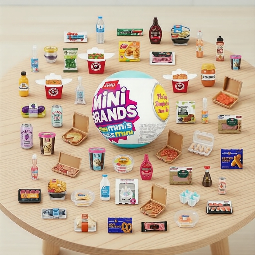 1 Gói bí ẩn ZURU Mini Brands Mini Minis Tủ lạnh Series 1, Mô hình thu nhỏ sưu tầm bất ngờ