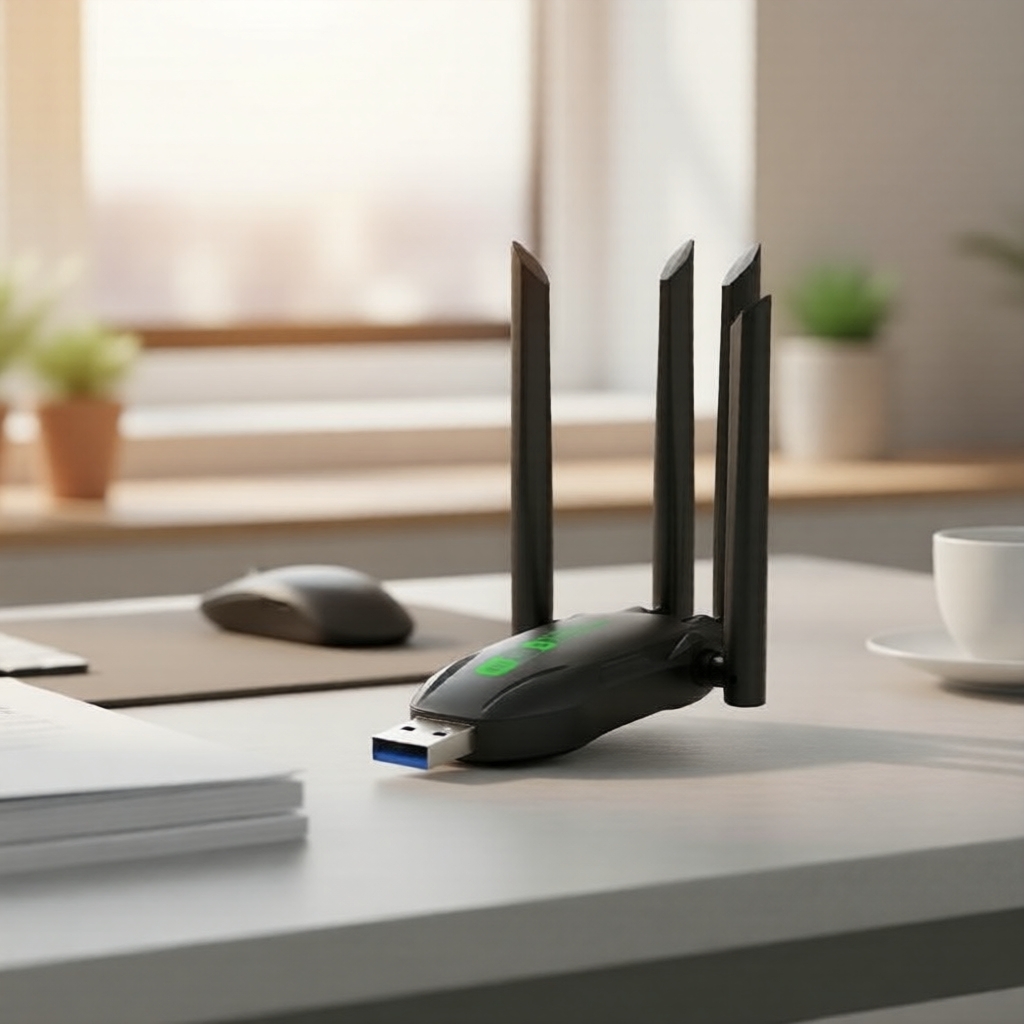 Bộ chuyển đổi USB AX900 WiFi 6 & Bluetooth 5.4, ăng-ten băng tần kép 2.4/5G, dongle USB WiFi 6, khôn