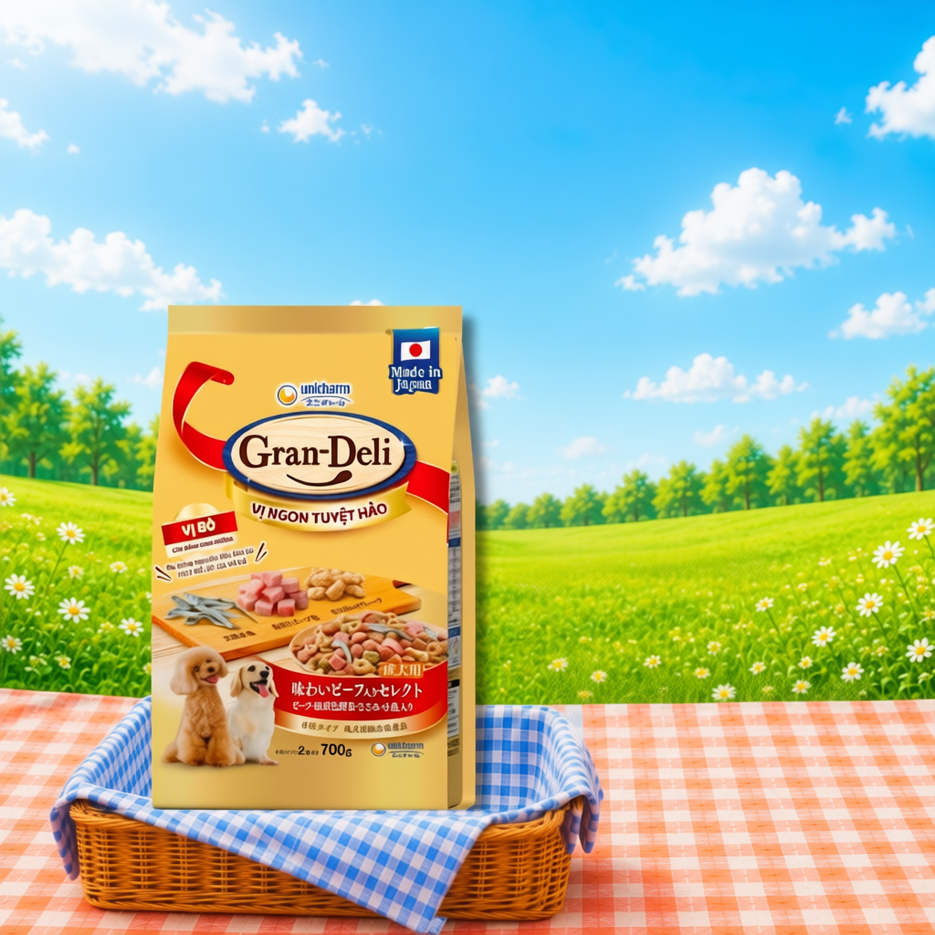 [GIÁ XẢ TỒN] Thức ăn khô cho chó Gran Deli 700g/gói