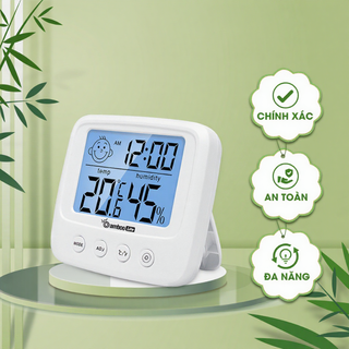 Nhiệt kế phòng Bamboo Life đo nhiệt độ phòng ngủ, đo độ ẩm