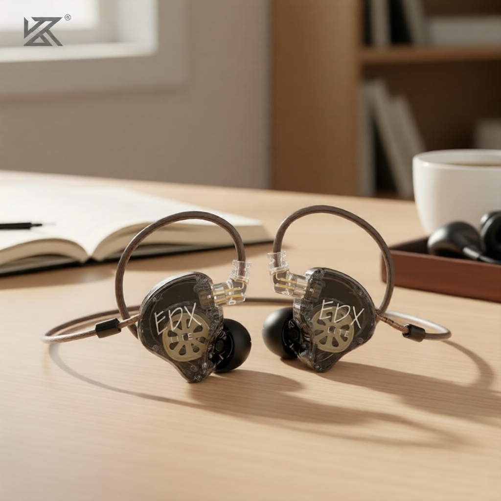 Tai nghe IEMs KZ EDX Lite HiFi Bass, có dây, chống ồn, dành cho nghe nhạc/chơi game