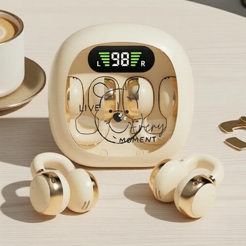 Tai nghe không dây Disney X31, TWS, Bluetooth, móc tai, ANC, âm thanh HiFi nổi, ENC, thiết kế Mickey