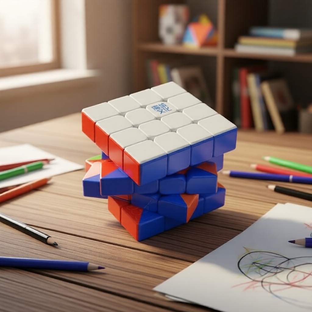 MoYu Aosu V7 4x4 Khối Rubik Từ Tính, Đồ Chơi Trí Tuệ Chuyên Nghiệp, Quà Tốt Nghiệp & Quà Thi Đấu Hoà