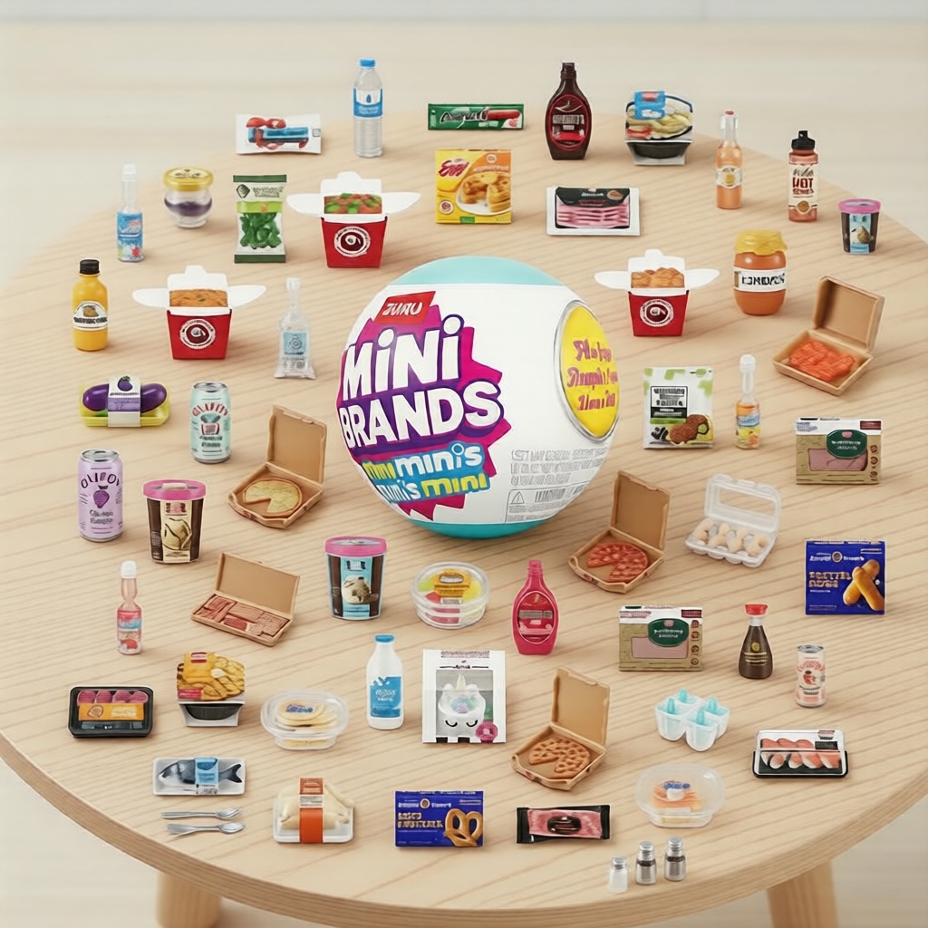 Bộ sưu tập tủ lạnh thu nhỏ ZURU Mini Brands Mini Minis Series 1, 1 gói bí ẩn