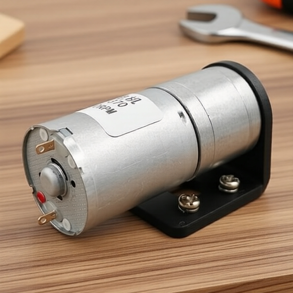 Bộ động cơ giảm tốc điện 12V JGA25-370: Hiệu suất mô-men xoắn cao, nhiều tốc độ, có giá đỡ lắp đặt