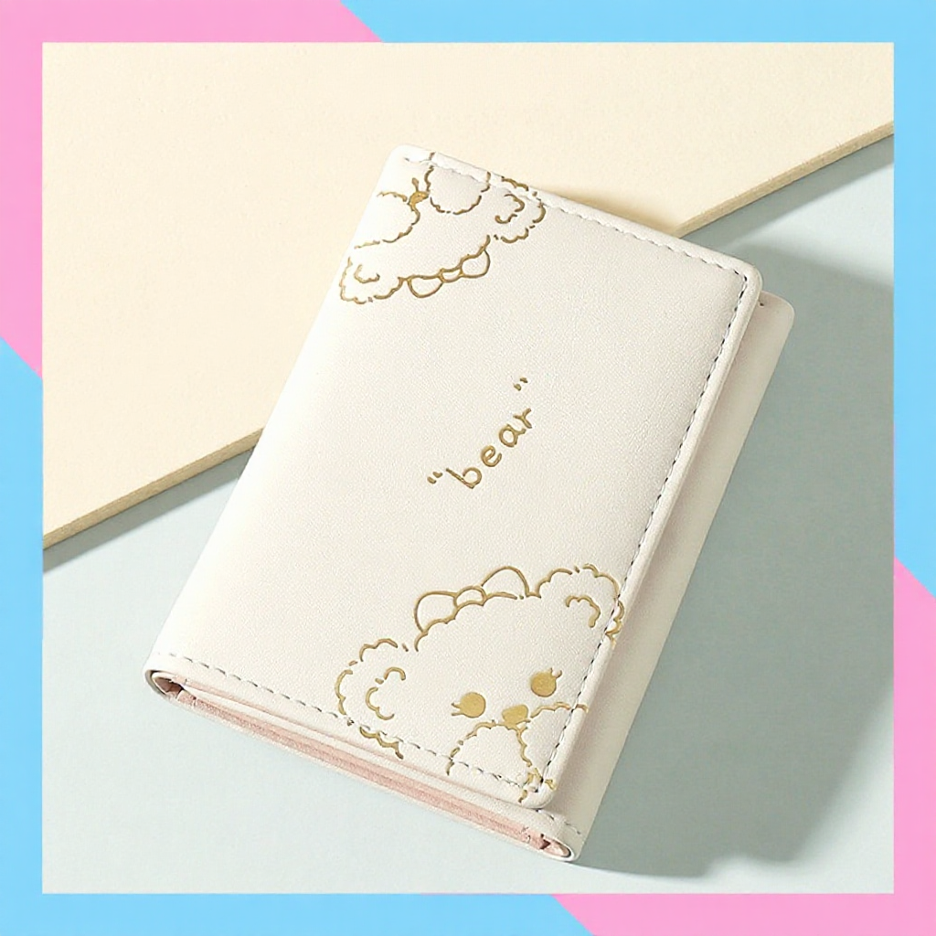 Ví nữ ngắn dễ thương bỏ túi nhỏ gọn đựng tiền thời trang Hàn Quốc cao cấp LUKADO VN55