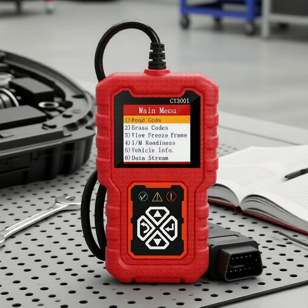 Máy quét lỗi và đọc mã Red CY3001 OBD2, Công cụ chẩn đoán CAN cho xe OBD2 từ năm 1996
